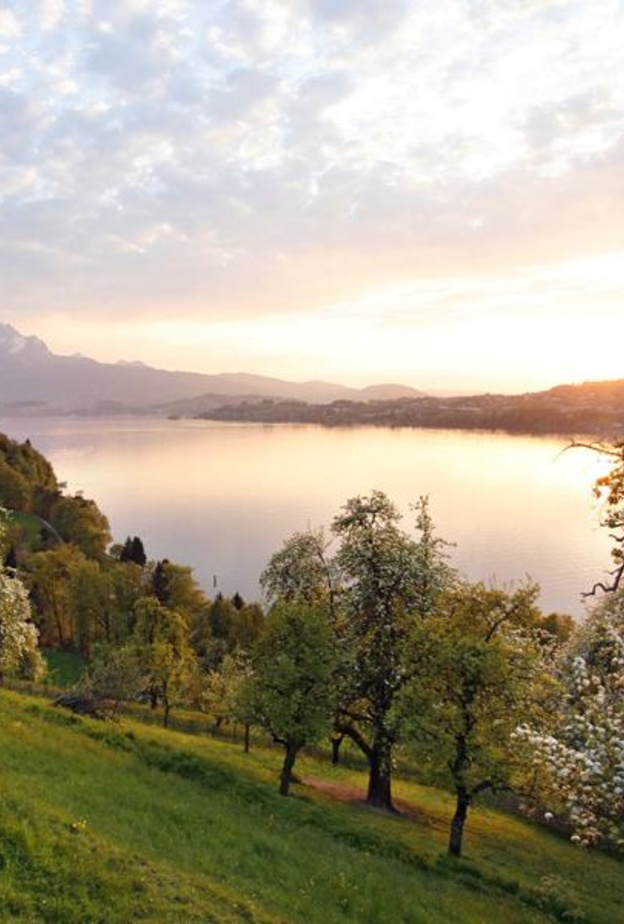 قمة جبال ريجي بسويسرا