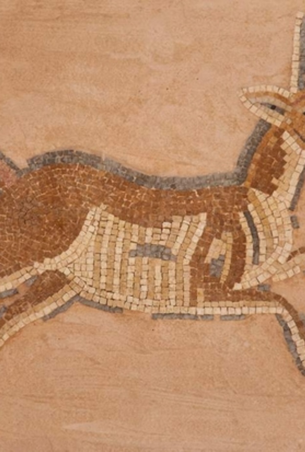 A mosaic in Madaba, Jordan.