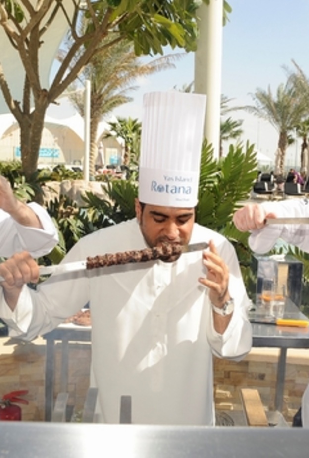 Camel Kofta - (from left) Chef Jason Black, Omar Al Kaabi and Chef Darren Andow