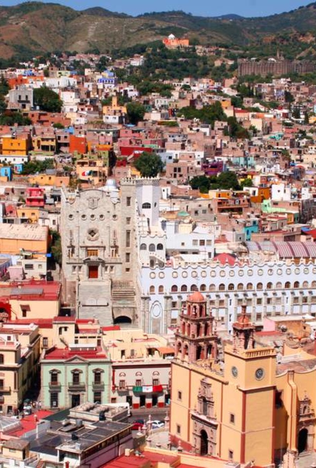 beautiful city Guanajuato in Mexico