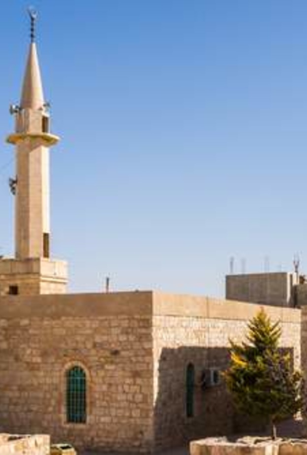 A small mosque near the old crusaders castle of Karak in Jordan