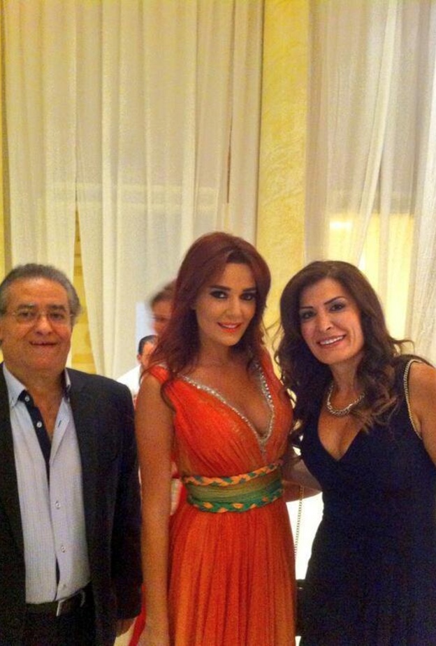 الملحن احسان المنذر مع سيرين عبدالنور