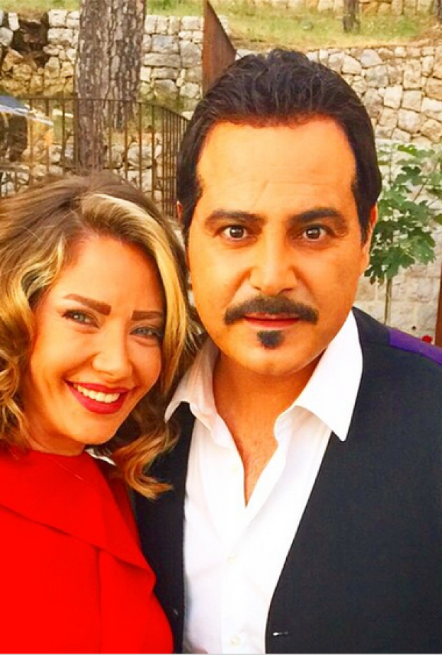 عاصي الحلاني وسلاف معمارة من كواليس مسلسل العرب