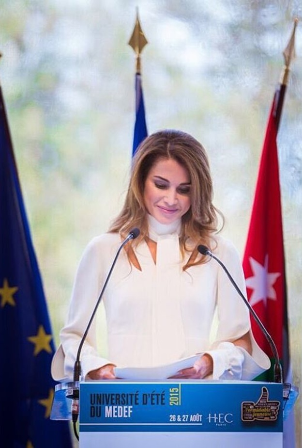  نشاط الملكة رانيا لا يقتصر على بلادها ويمتد لمعظم دول العالم