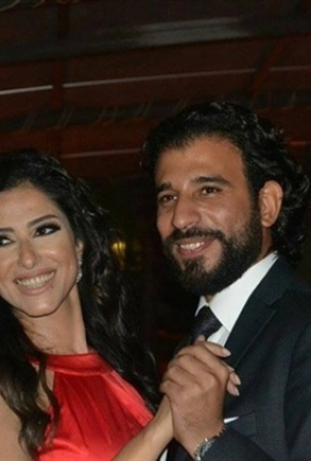 المخرج المسرحي أمير اليماني وخطيبته الفنانة أمل مطاوع