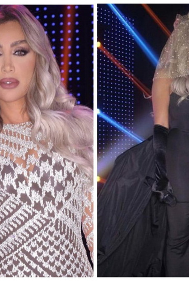 ترتدي فستان من رامي القاضي