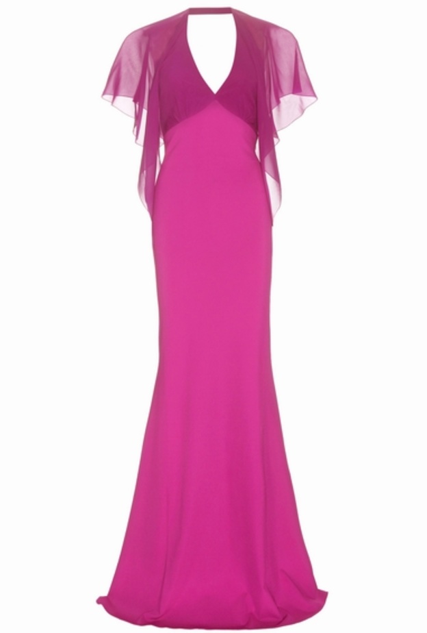 فستان طويل من الشيفون من روبيرتو كافالي ROBERTO CAVALLI