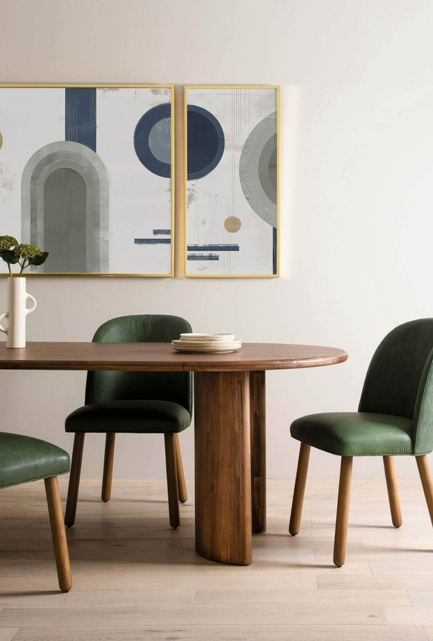 تصاميم طاولة طعام خشبية مع كراسي مريحة لهذا العام 2021