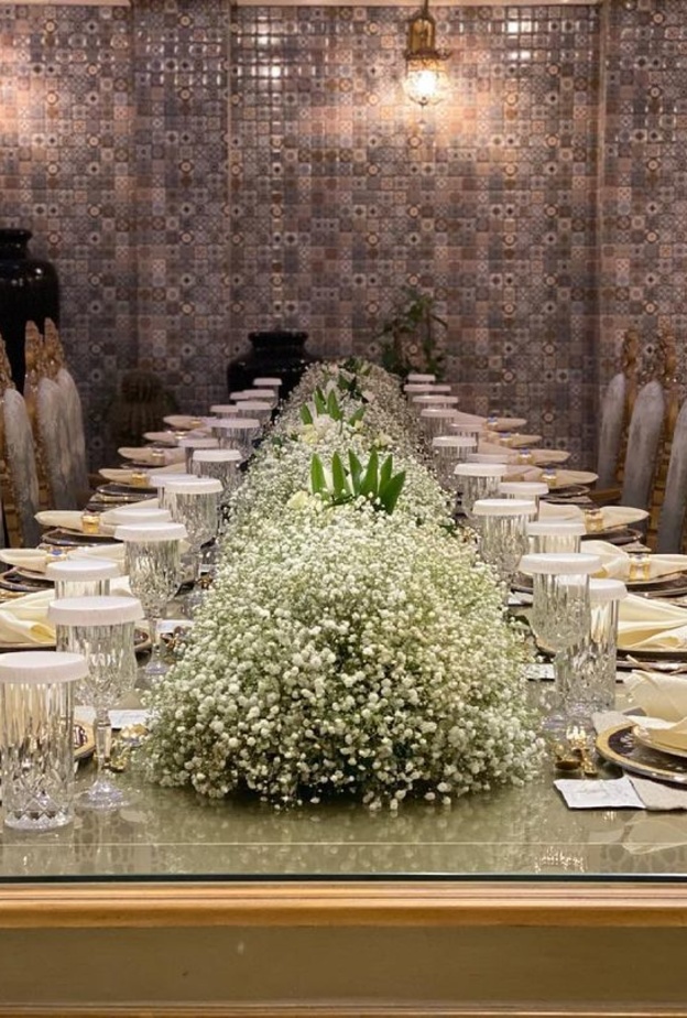 ثيمات زفاف باللون الاخضر من تنفيذ سعد الفهد