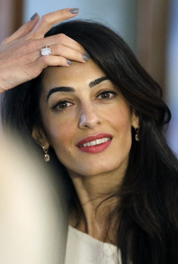 خاتم خطوبة أمل كلوني Amal Clooney (الصورة من AFP)