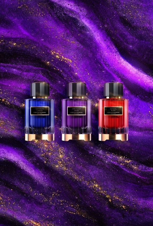 كارولينا هيريرا تقدم عطر أمثيست هيز المبتكر بإلهام من حجر الجمشت