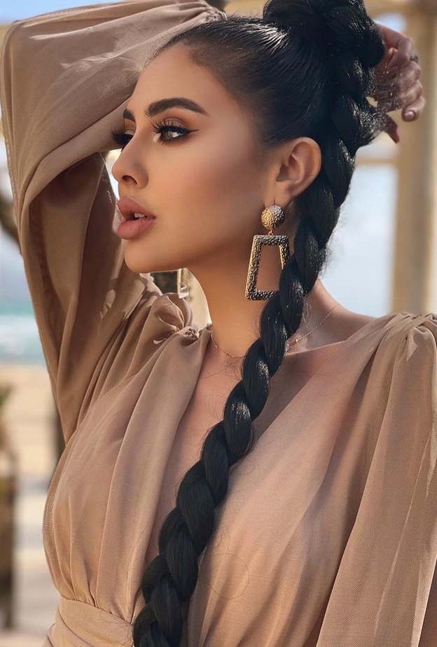 تسريحات للشعر الطويل من وحي مريم حسين بمناسبة اليوم الوطني السعودي 91