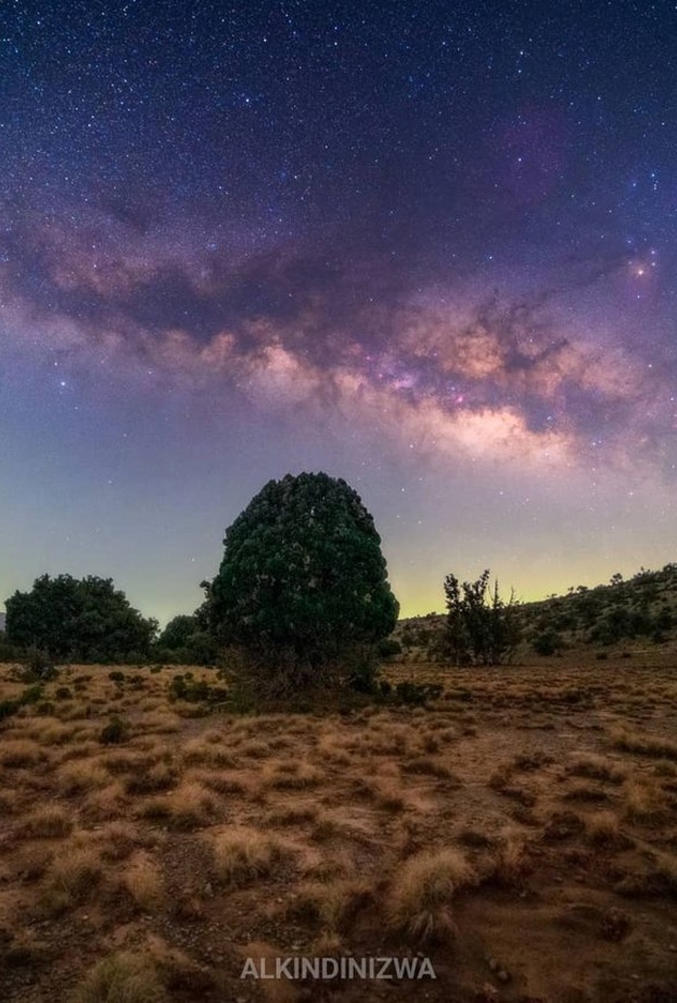 صور استثنائية لأضواء السماء في محمية الحجر الغربي بسلطنة عُمان