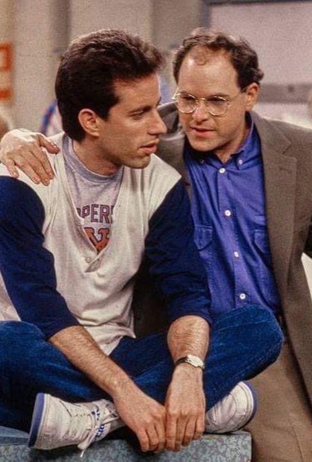 جيسون ألكسندر وجيري ساينفيلد في مسلسل "Seinfeld"