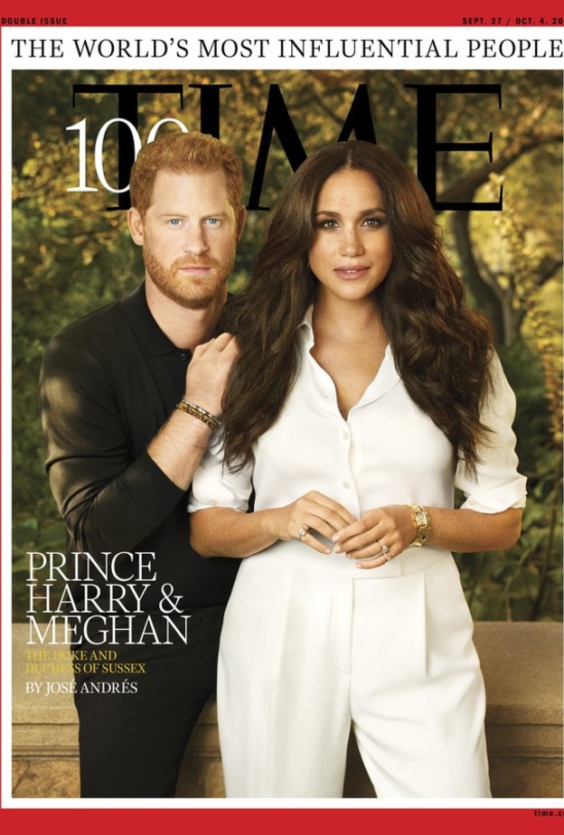 هاري وميغان يتصدران غلاف Time ضمن أكثر 100 شخصية مؤثرة
