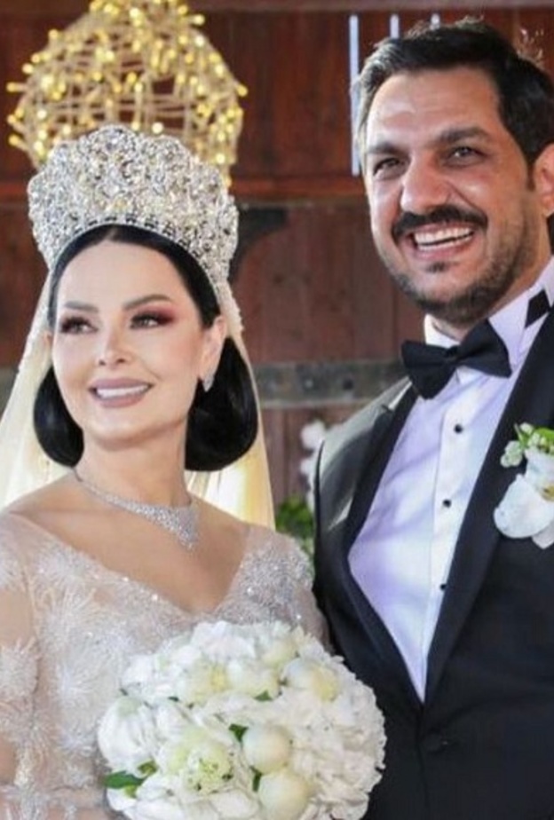 ديانا كرزون تحتفل بعيد زواجها الأول