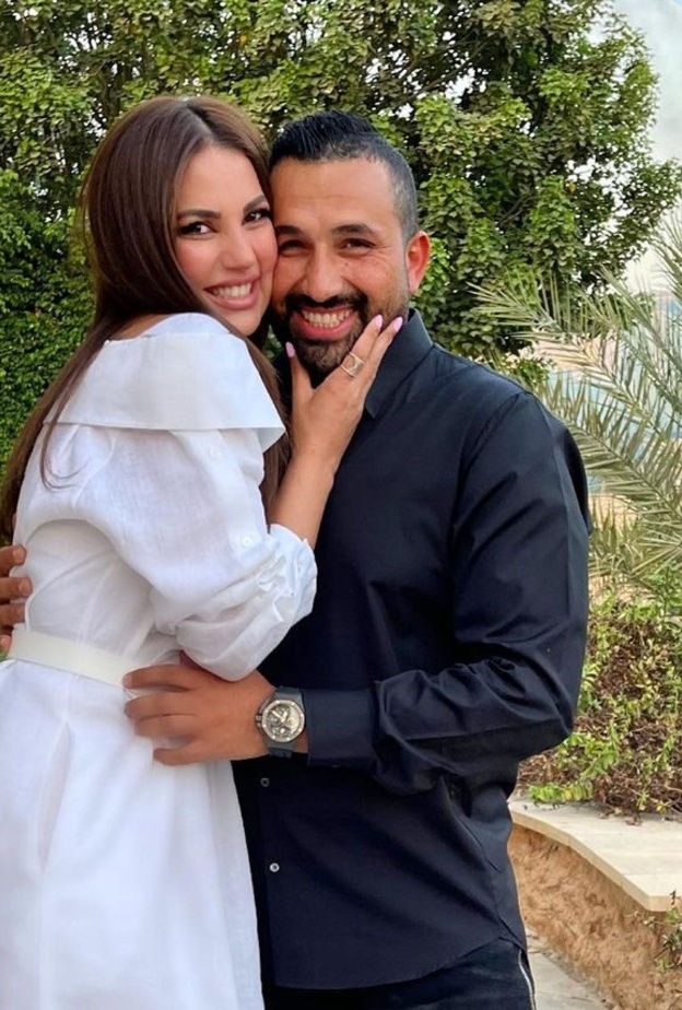 درة وزوجها هاني سعد- صورة من حساب هاني سعد على انستقرام