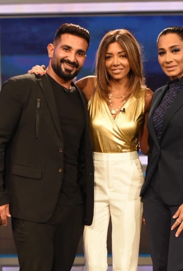 أحمد سعد وزوجته وبسمة وهبة- صورة من حساب بسمة وهبة على انستقرام