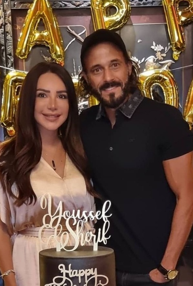 يوسف الشريف وإنجي علاء- صورة من حساب إنجي علاء على انستقرام