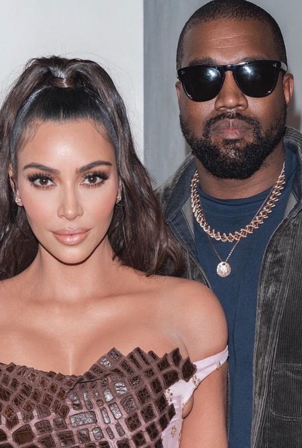 كيم كارداشيان وكاني ويست- صورة من حساب كيم كارداشيان على انستقرام