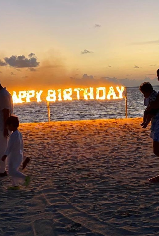 شاهدوا احتفال عيد ميلاد كارينا كابور 41 على الشاطئ