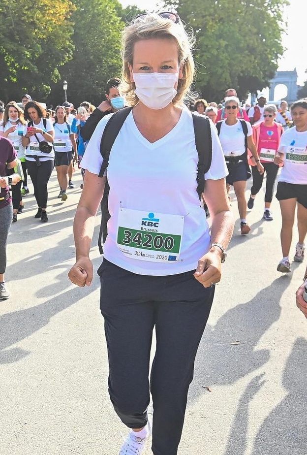 الملكة ماتيلد تشارك في ماراثون بروكسيل