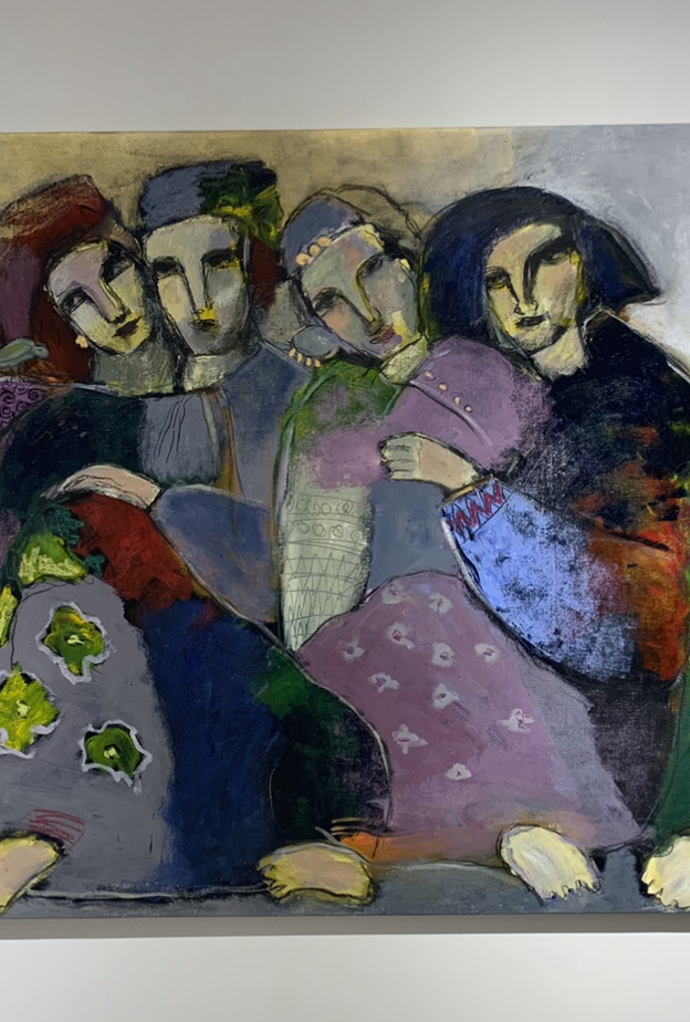 إحدى أعمال الفنانة عالية الفارسي- المصدر فيصل البلال