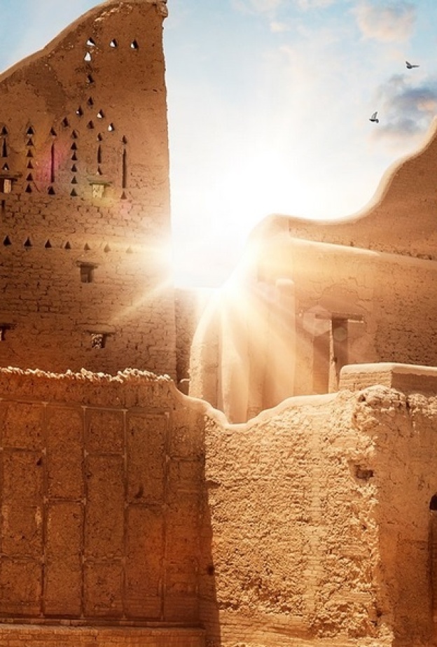 حي الطريف التاريخي بقعة ساحرة على أرض المملكة - المصدر هيئة تطوير الدرعية