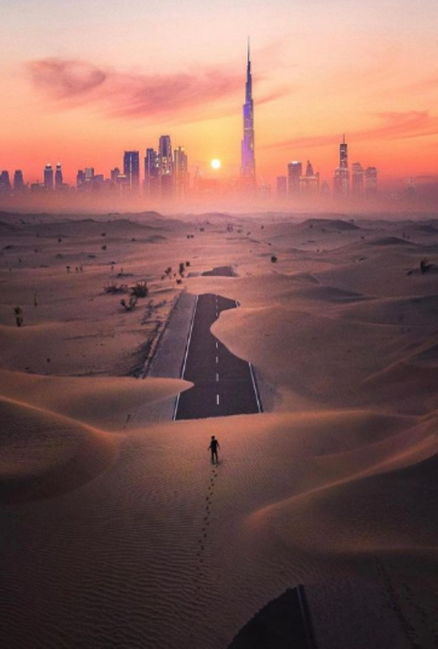 رحلات التخييم للعروسين ستكون في خريف دبي اجمل- انستغرام dubai