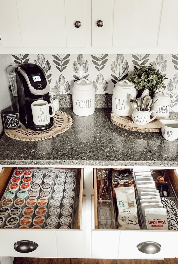 زاوية من مطبخك لتصميم ركن للقهوة