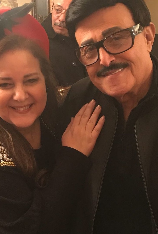 سمير غانم تزوج من الفنانة عبد العزيز على الرغم من انه يكبرها باكثر من 20 عاما- الصورة من انستغرام ايمي سمير غانم