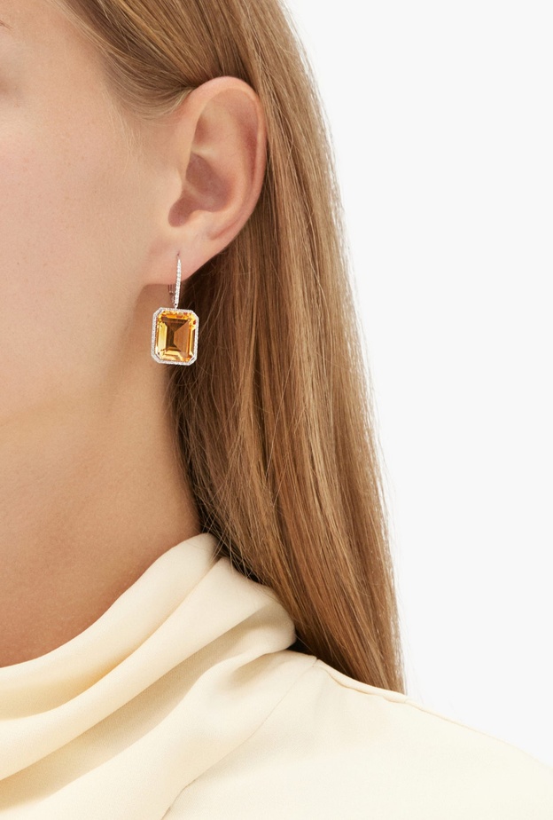 مجوهرات ناعمة من التوباز حجر مواليد نوفمبر