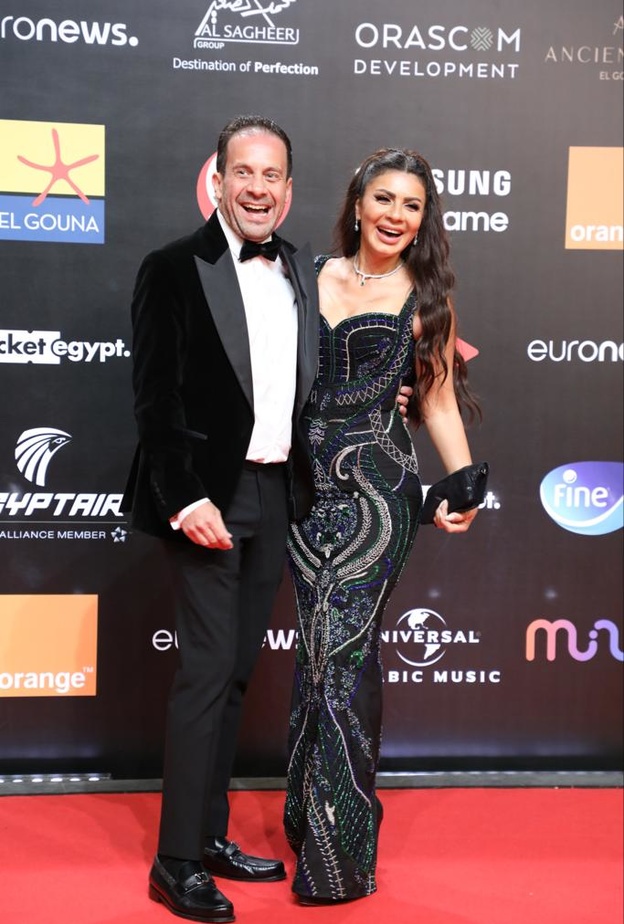 نجلاء بدر وزوجها 