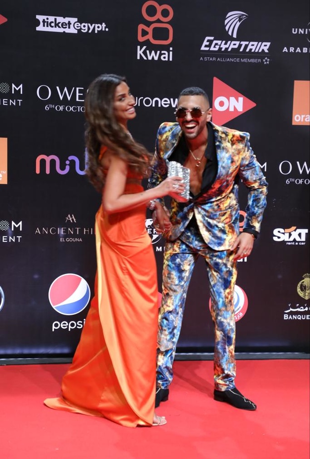 حسن ابو الروس ودينا الشربيني