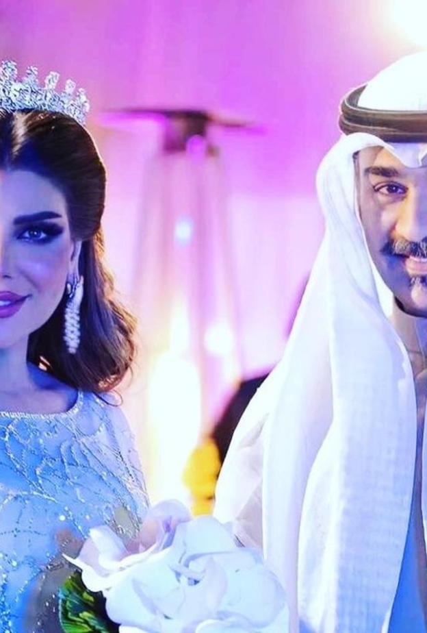 إلهام الفضالة وزوجها شهاب جوهر