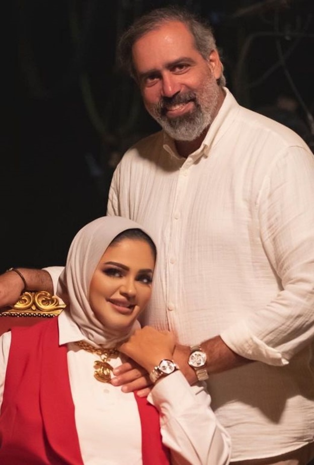 الإعلامية حبيبة العبدالله وعبدالله التركماني