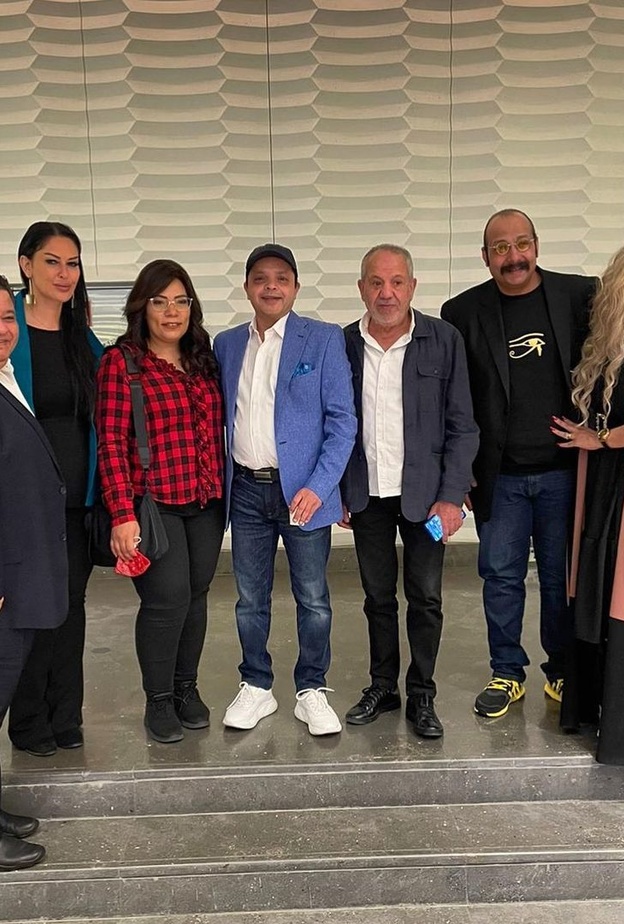 نجوم مسرحية "سلام مربع" في المؤتمر الصحفي