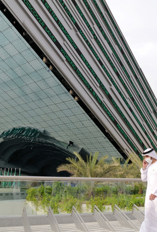 الشيخ محمد بن راشد يزور جناح السعودية في إكسبو 2020 دبي - المصدر وكالة أنباء الإمارات 