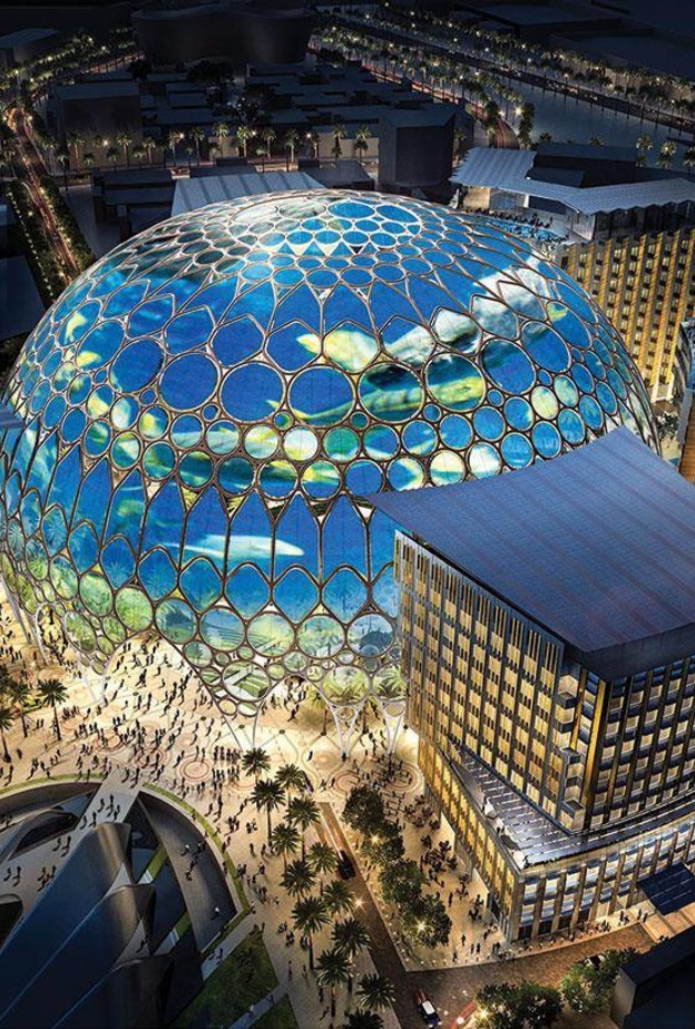 قبة ساحة الوصل في إكسبو 2020 دبي - وام