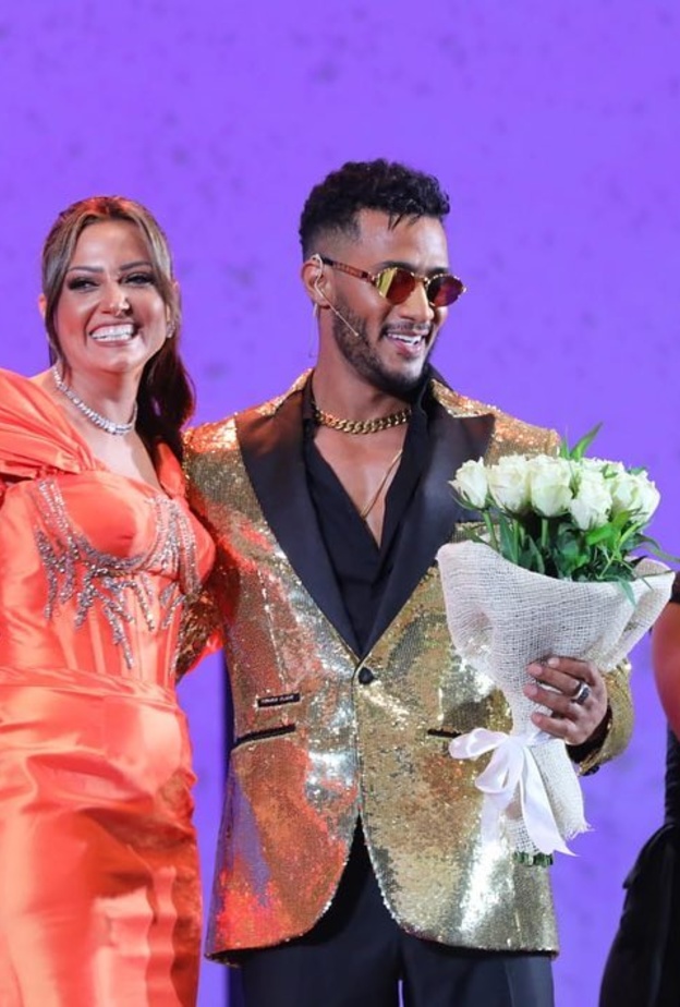 محمد رمضان وبشرى