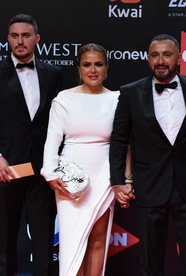 أحمد السقا وأسرته في مهرجان الجونة