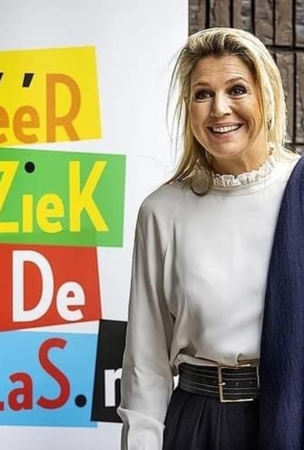 الملكة ماكسيما تزور مدرسة الملكة بياتريكس في لاهاي