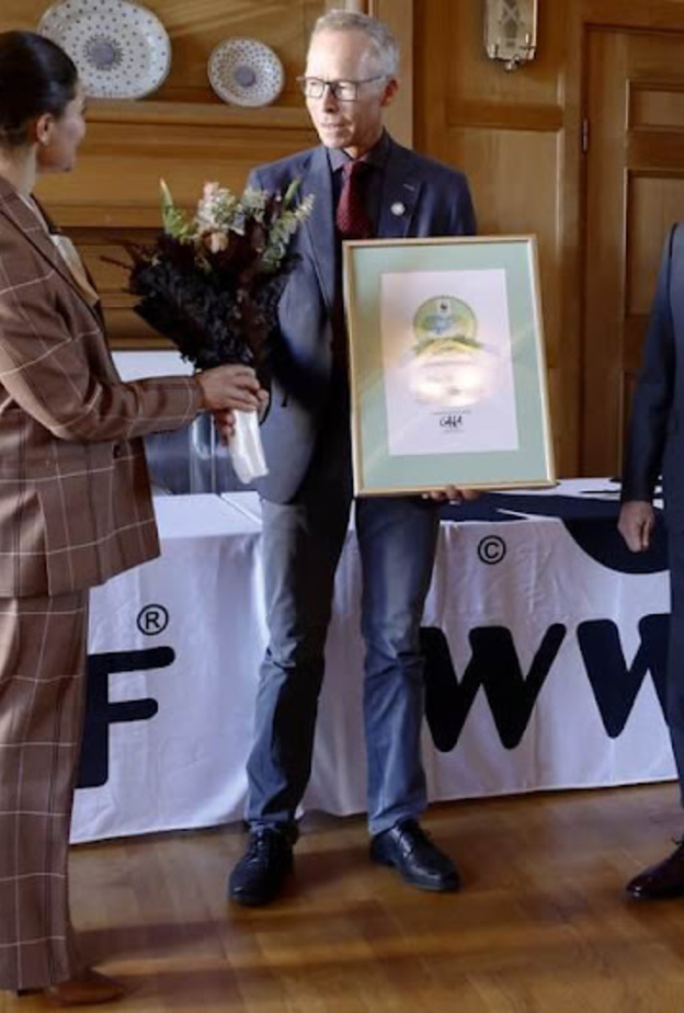 ملك السويد وولية عهد السويد في اجتماع الصندوق العالمي للطبيعة