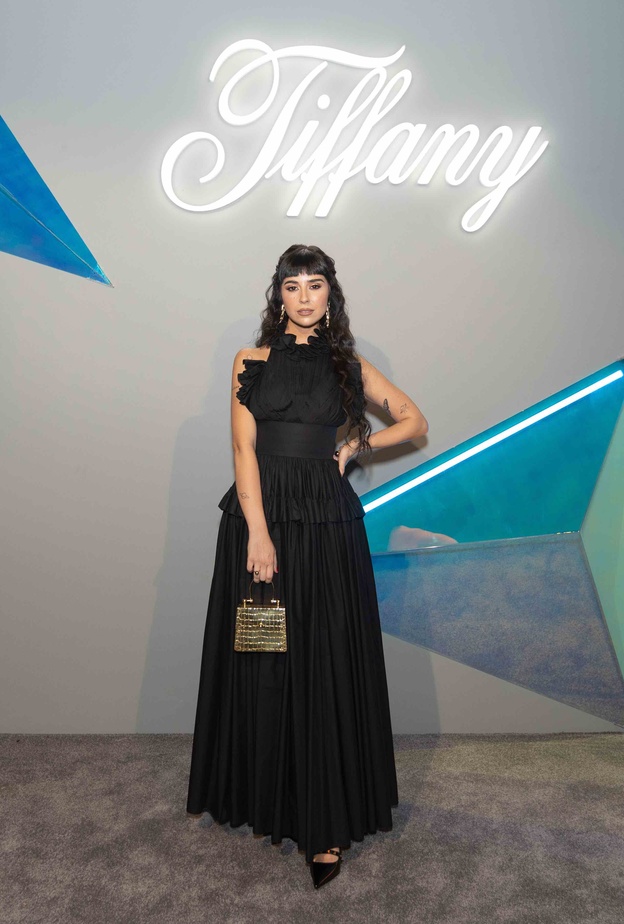 اطلالة زينا مكي بفستان اسود فاخر حمل توقيع دار Jad Soda