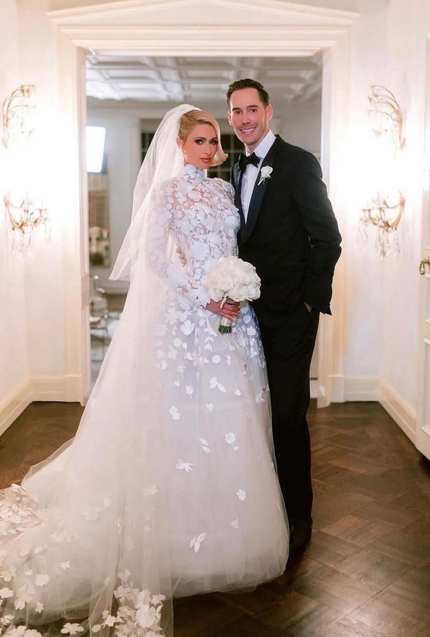 باريس هيلتون في  حفل زفافها انستقرام@parishilton