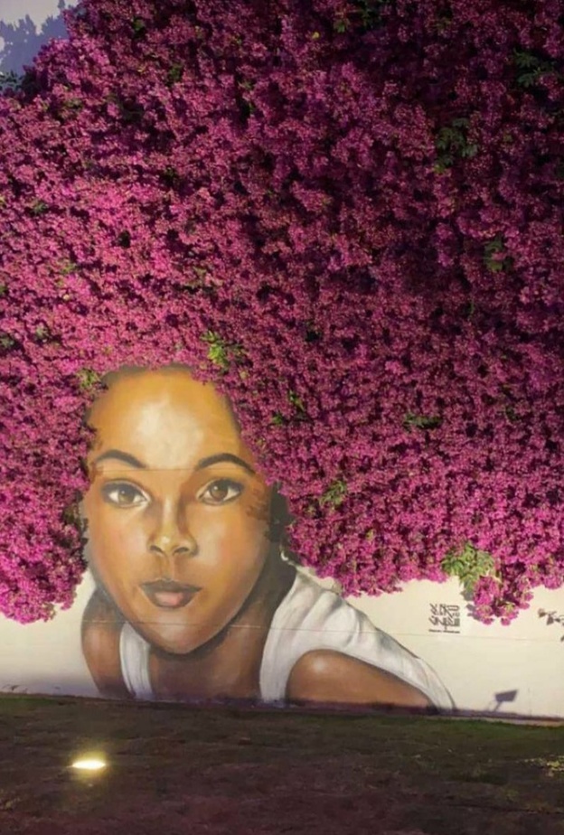 جانب من عمل الفنانة نورة بن سعيدان الصورة من حسابها على الانستجرام من تصوير المصور رافع