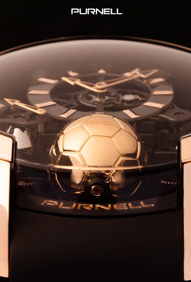 ساعة ذهب وردي من Purnell