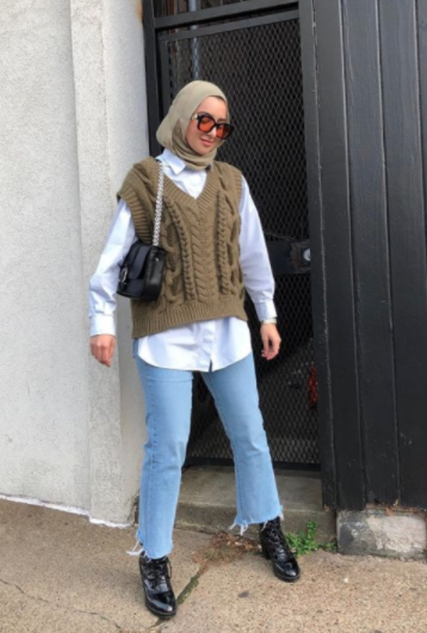 افكار ملابس محجبات للجامعة مستوحاة من من مدوني الموضة