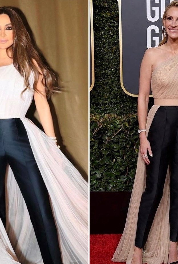 صور إليسا تكرر نفس إطلالة جوليا روبرتس من الـ2019 فهل تفوقت عليها