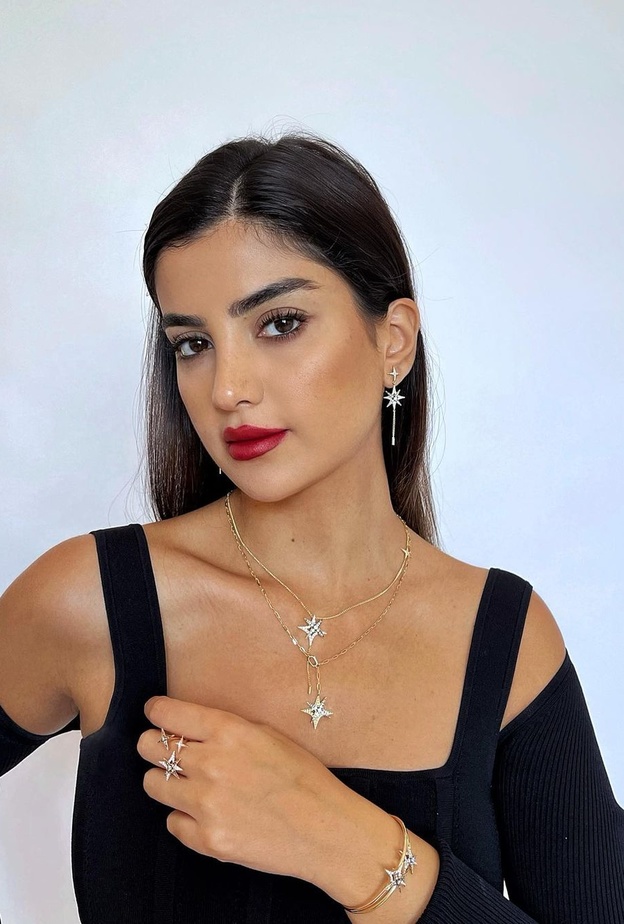 علا فرحات بمجوهرات ستار من دماس